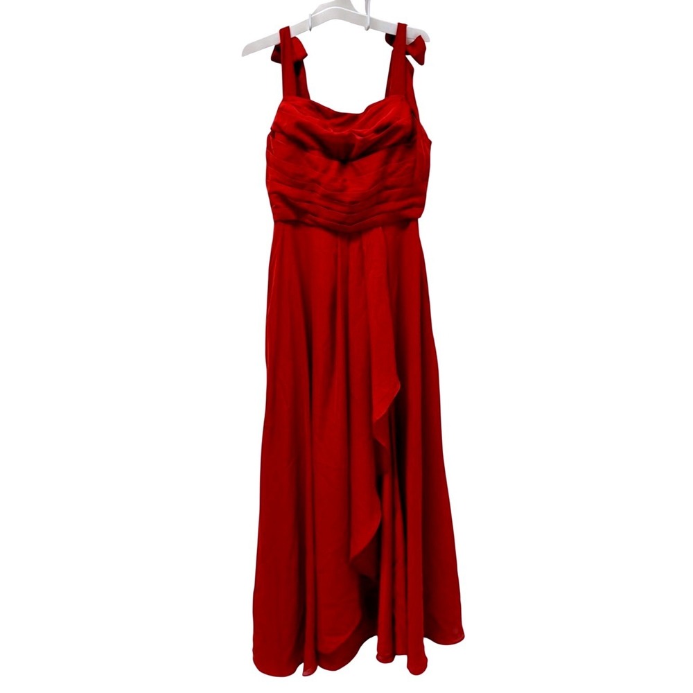 Red Sleeveless Chiffon Evening,‎ prom, homecoming  Dress Women's size 10 new